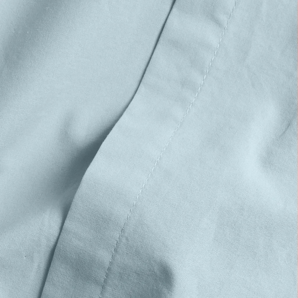 Простирадло на резинці з вареної бавовни Cosas Skyey 160х200х25 см (58WashedCottonBlue_160x200x25) - фото 4