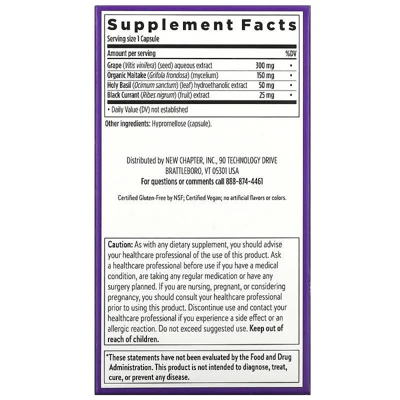 Поддержка артериального давления New Chapter Blood Pressure 60 капсул - фото 3