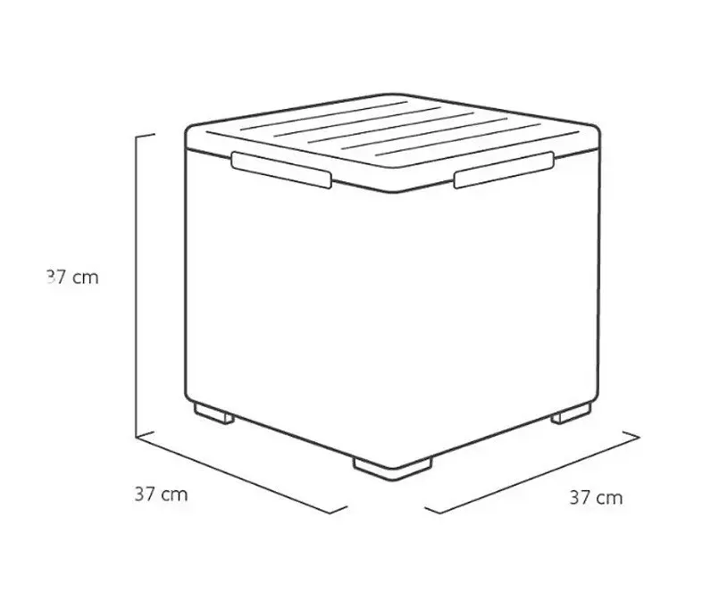 Стіл-скриня Keter Vigo графіт 50 л - фото 10
