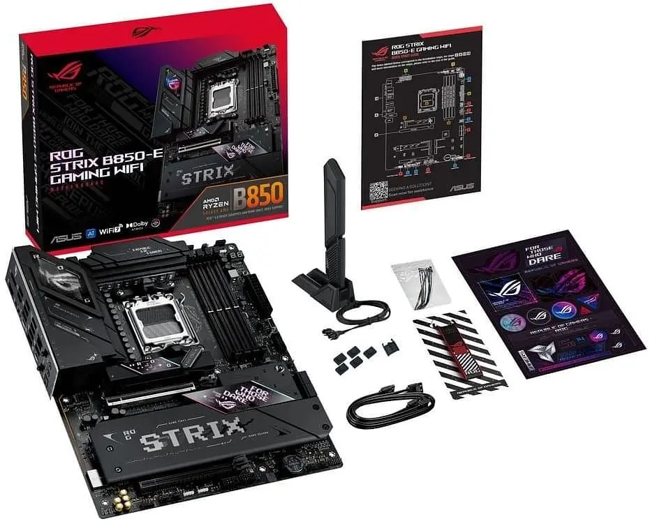 Материнська плата ASUS ROG STRIX B850-E GAMING WIFI (ROG STRIX B850-E GAMING WIFI) (Socket AM5, AMD B850, ATX) - фото 8