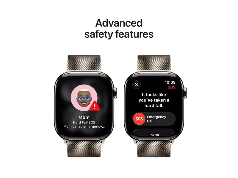Смарт-годинник Apple Watch Series 11 GPS + Cellular 46mm Natural Tit. Case w. Natural Milanese Loop - M/L (MFD04) - фото 3