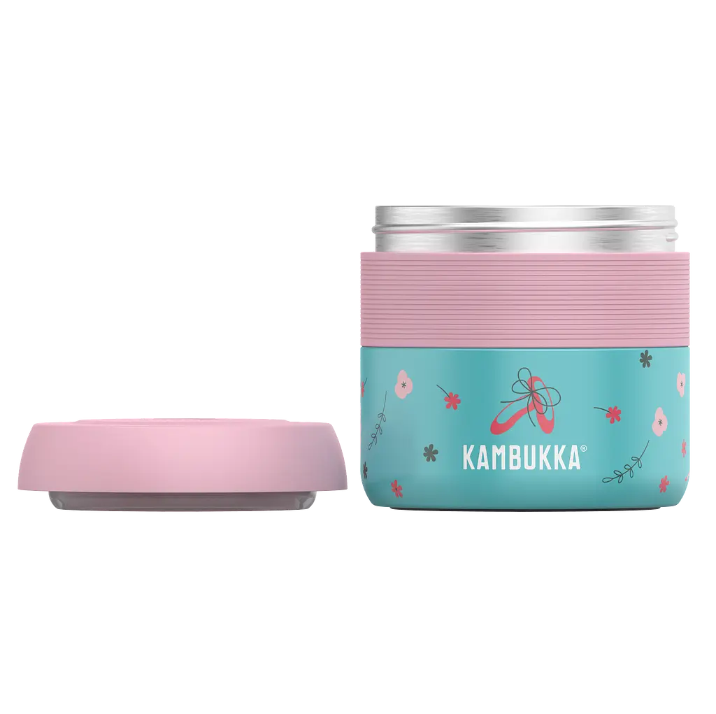 Термоконтейнер для їжі Kambukka Bora Prima Ballerina, 400 мл, бірюзовий з рожевим (11-06002) - фото 2