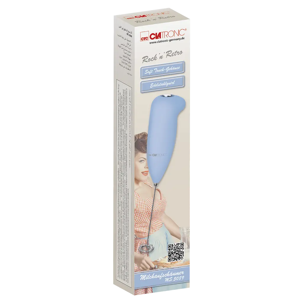 Вспениватель молока, пеносбиватель Clatronic MS 3089 (капучинатор, нержавеющая сталь, компактный) - фото 5