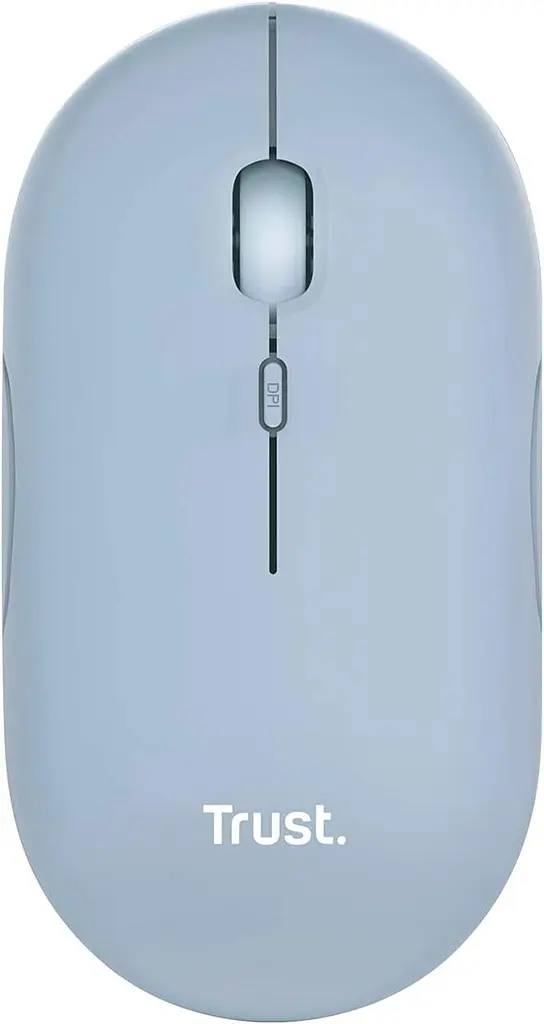 Миша Trust Puck Rechargeable Ultra-Thin BT WL Silent Синій (24126)