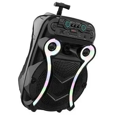 Портативна колонка бумбокс XPRO ZQS15102 валіза 30Вт USB SD FM радіо Bluetooth 1 мікрофон ДК (MER-15703) - фото 4