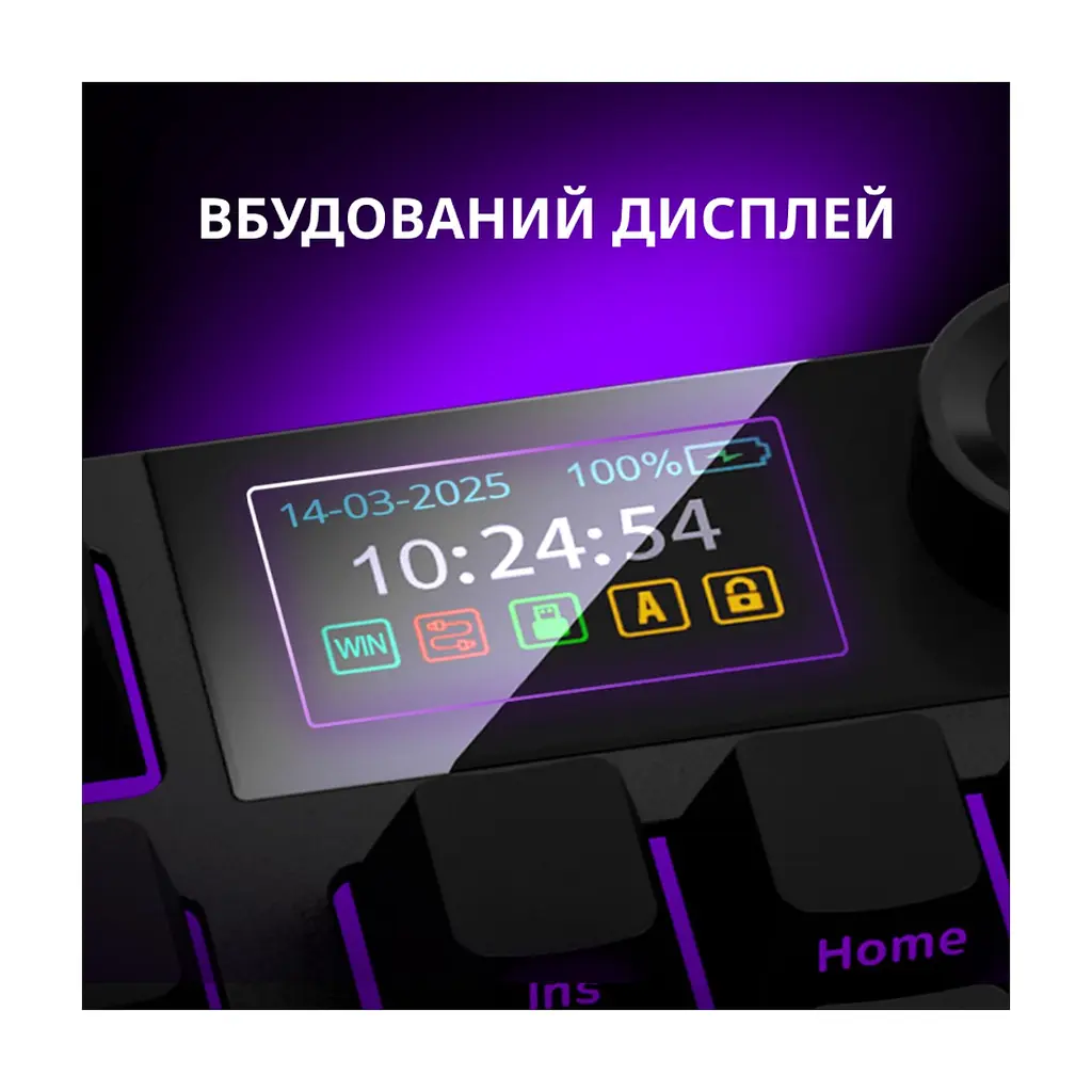 Клавіатура Lorgar KBP70TKLW Wireless TKL Mechanical Pro UA Black/Yellow (LRG-KBP70TKLW-YL-US) - фото 8