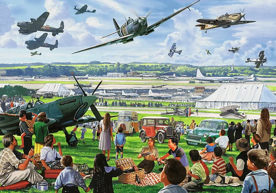 Пазл Tea Time: Авиашоу - 1000 элементов Trefl 10846 - фото 2