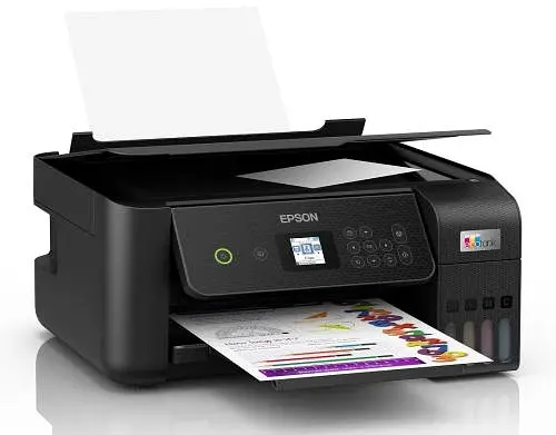 БФП струменевий кольоровий A4 Epson L3260, Black, WiFi, 5760х1440 dpi, до 33/15 стор/хв, РК-екран 3.7 см, USB, вбудоване СБПЧ, чорнило Epson 103 (C11CJ66409) - фото 2