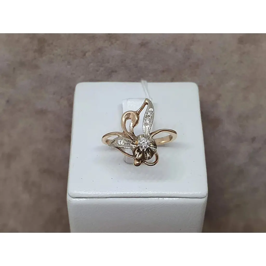 Золоте кільце Гаразд з діамантами. 302333 18 - фото 5