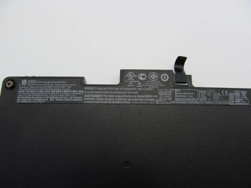 Акумулятор для ноутбука HP EliteBook 840 G3 HSTNN-IB6Y, 46Wh (3820 mAh), 3cell, 11.4V, Li-ion, чорний - фото 2