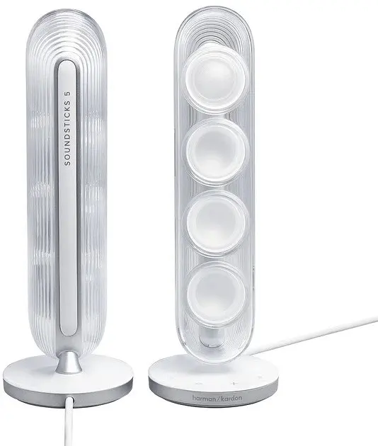 Акустика бездротова Harman Kardon SoundSticks 5 (HKSOUNDSTK5WEP) біла HKSOUNDSTK5WEP - фото 5