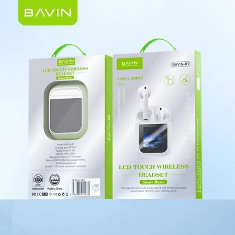 Навушники BAVIN BAVIN-81 Hi-Res LCD Tough White (HB-BA-81-WH) - фото 10