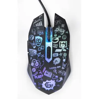 Комп'ютерна мишка Gembird (MUS-6B-GRAFIX-01) USB Black (MUS-6B-GRAFIX-01) - фото 2