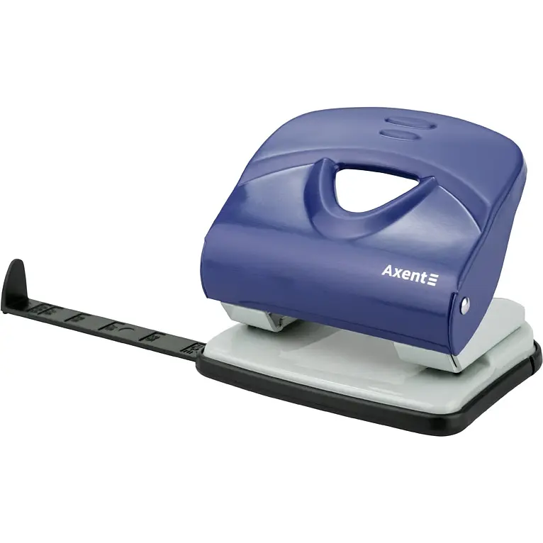 Діркопробивач для паперу Axent Exakt-2 металевий 30 аркушів синій (3930-02-A) - фото 2