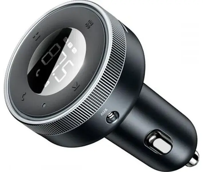 FM-трансмиттер Baseus Enjoy Car Wireless MP3 Charger Wireless 5.0+5V/3.4A Black (CCLH-01) [61086] - фото 2