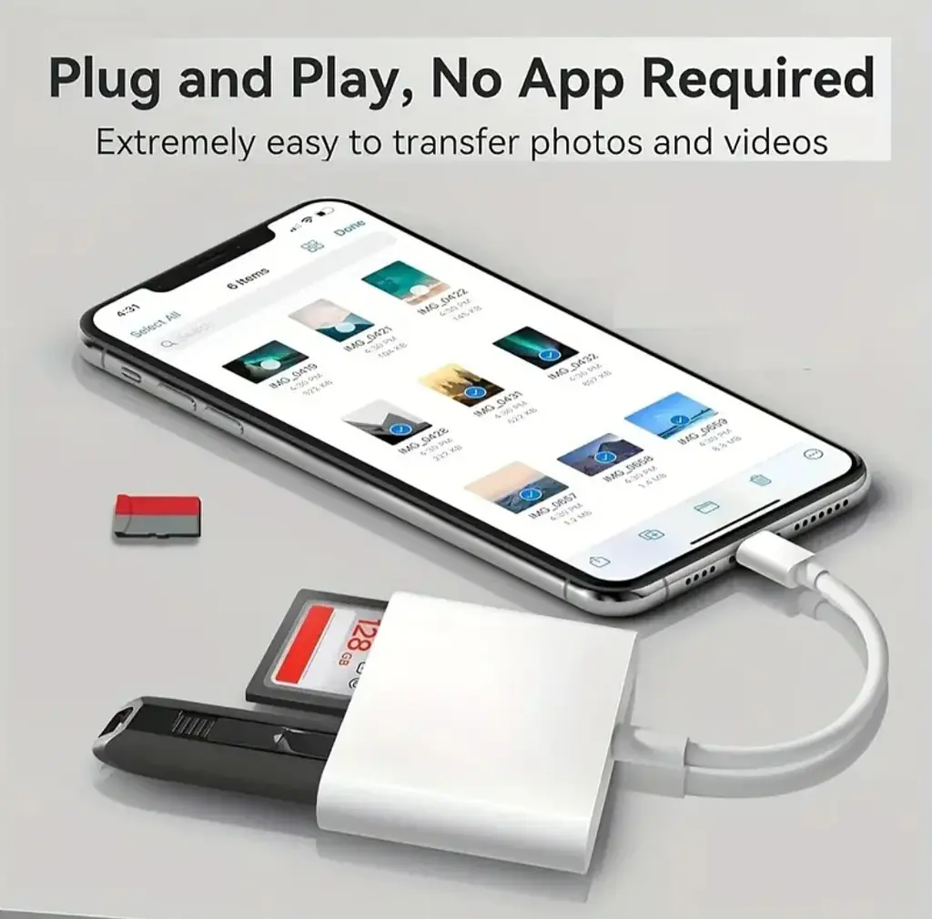 Универсальный кардридер 3-в-1 (SD/TF/CF) с Type-C и USB-портами, OTG-адаптер для телефонов, ноутбуков и др. - фото 16