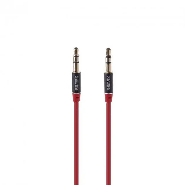 Аудиокабель Aux Remax 3.5 мм Aux Jack Cable L100 1 м красный - фото 3