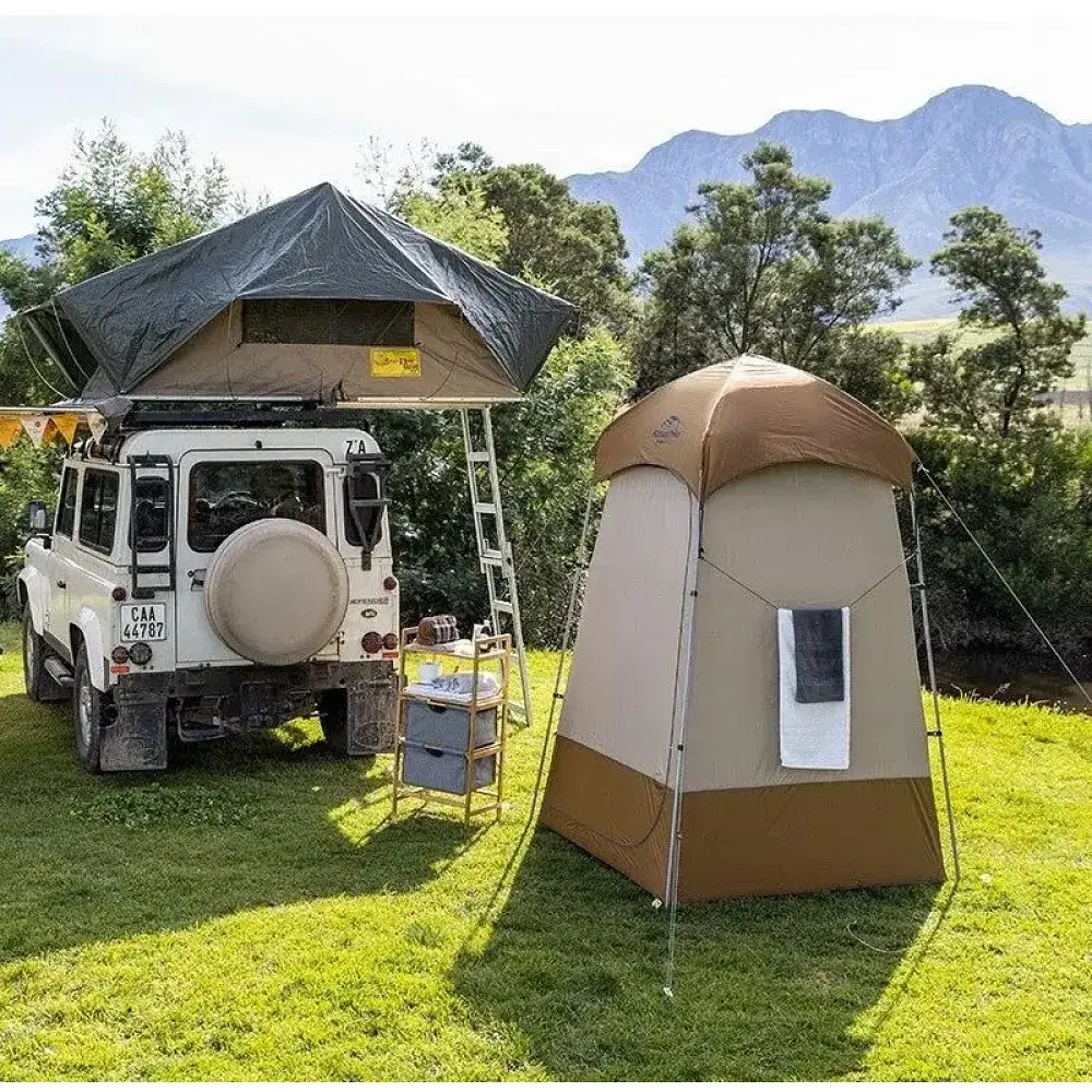 Намет Naturehike Shower Tent NH21ZP005 Brown - фото 2