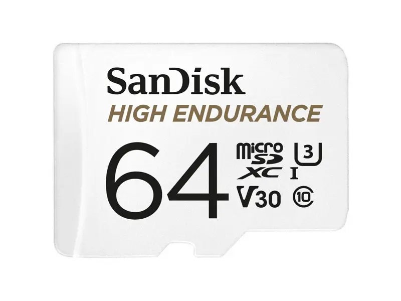 Карта пам'яті SanDisk High Endurance microSDXC UHS-I U3 V30 + SD adapter 64 GB (SDSQQNR-064G-GN6IA) - фото 2