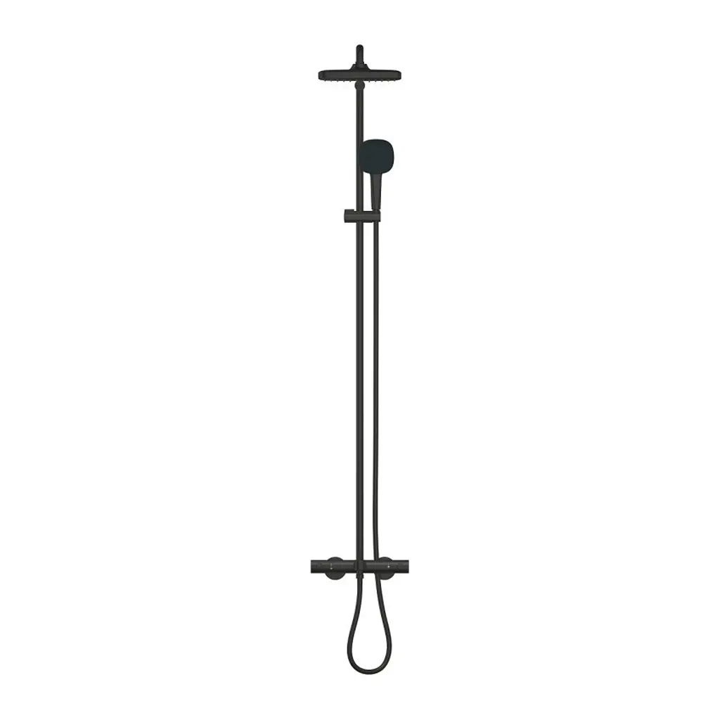 Душова система термостатична Grohe QuickFix Vitalio Comfort System 250 269842431, Чорний матовий - фото 5