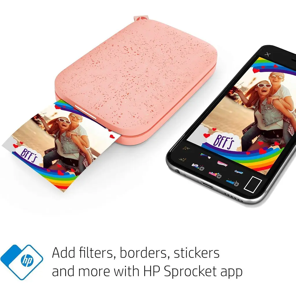 Портативний фотопринтер HP Sprocket 2x3 Pink (HPISPP) [141282] - фото 5