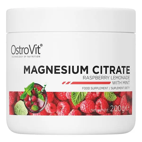 Амінокислота Magnesium Citrate, 200 грам - Малиновий лимонад з м'ятою OstroVit vit0003964