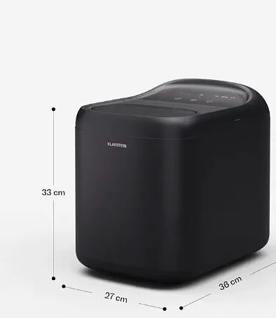 Льодогенератор побутовий для дому KLARSTEIN SparkIce 10046204 машина для приготування кубиків льоду Сірий (10046204) Б/в - фото 4