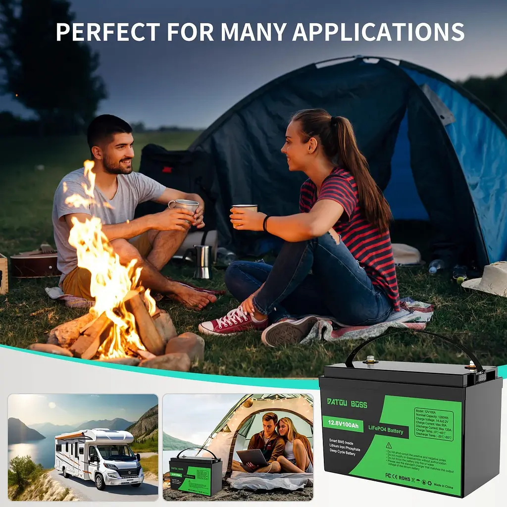 Акумулятор DATOU BOSS LiFePO4 12V (12.8V/100Ah/1280Wh) (SP-DT-12V100A-A01-EU) [154676] - фото 4