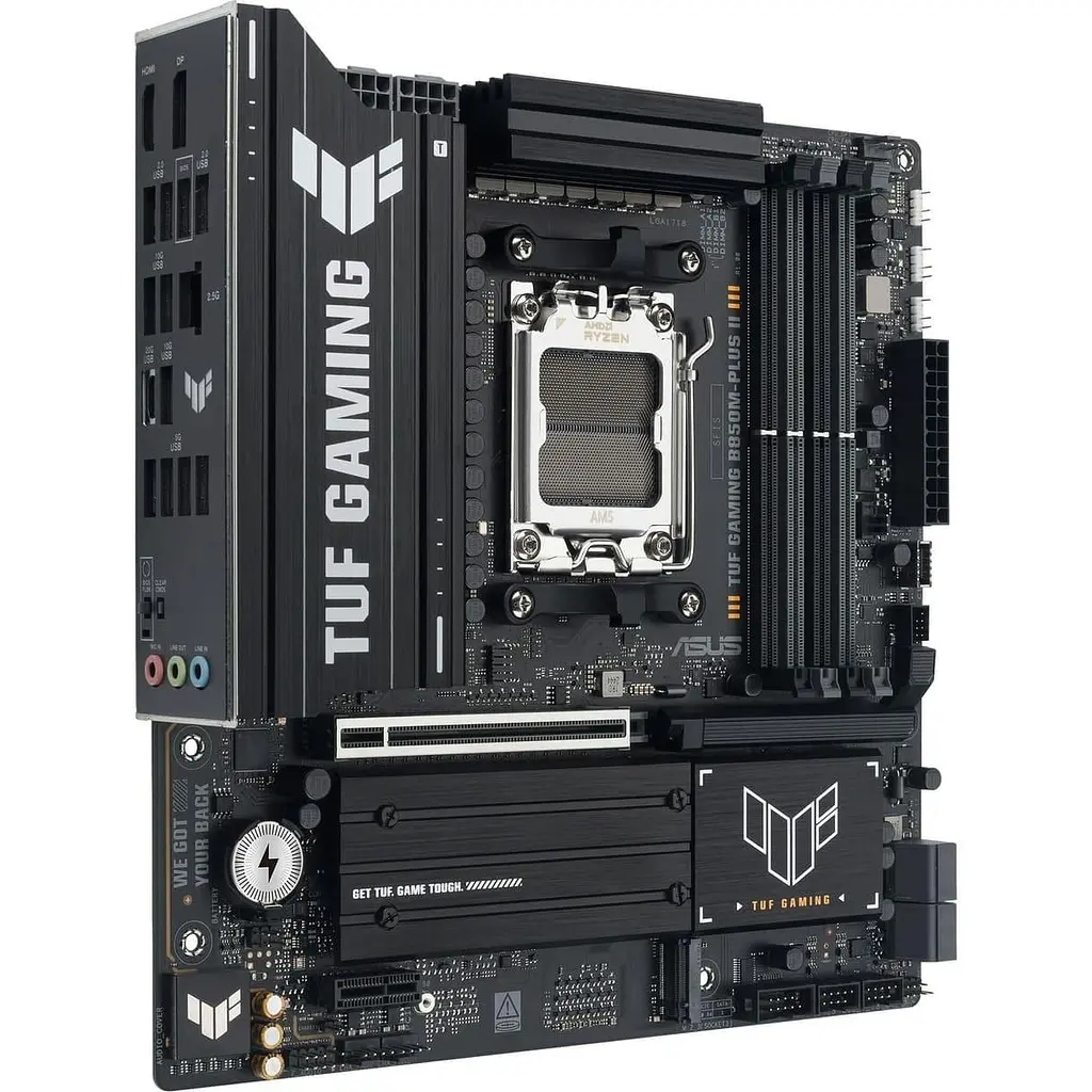 Материнська плата ASUS TUF GAMING B850M-PLUS II (TUF GAMING B850M-PLUS II) (Socket AM5, AMD B850, Micro-ATX) - фото 3