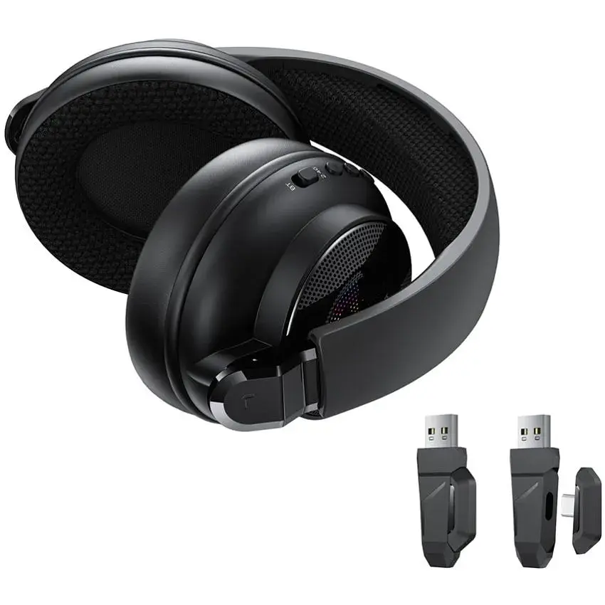 Гарнітура ігрова Acefast H15 Bluetooth+2,4G Black (6974316286424) - фото 5