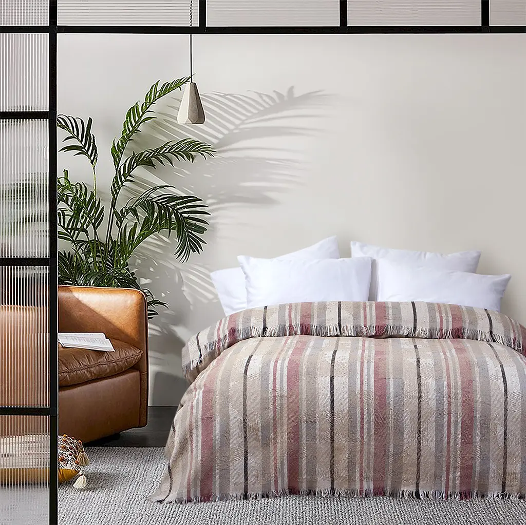 Покрывало Lotus Home - Livina pudra пудровый 220x240 - фото 2