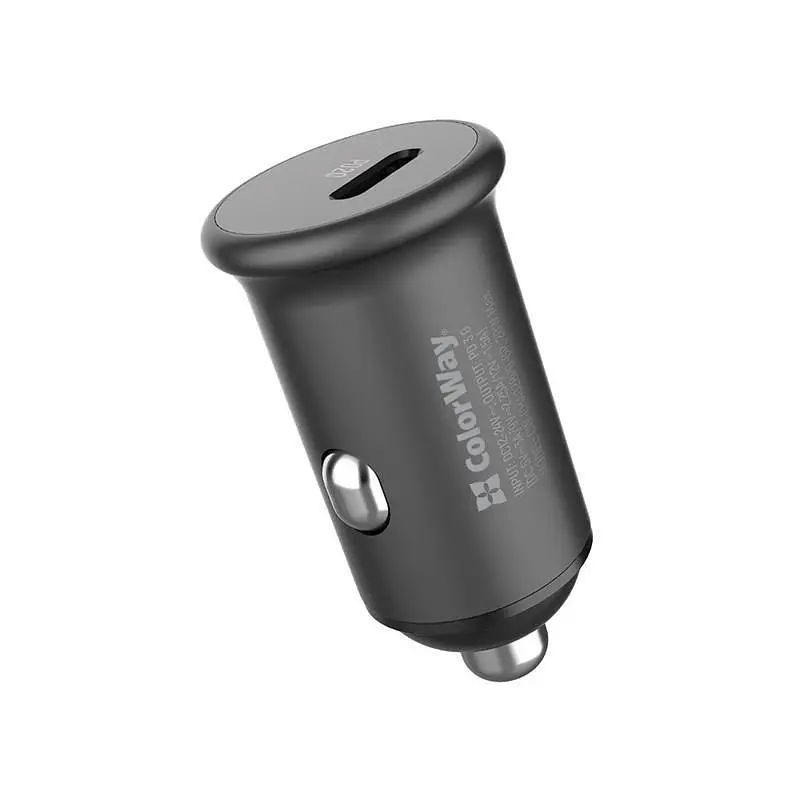 Автомобільний зарядний пристрій ColorWay (1USBx3A, 20W) Power Delivery Port Gray (CW-CHA028PD-GR) - фото 4