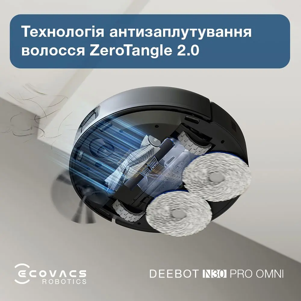 Робот-пилосос Ecovacs Omni N30 Pro (YDLX11-1) Black (YDLX11-1 Black) - фото 6
