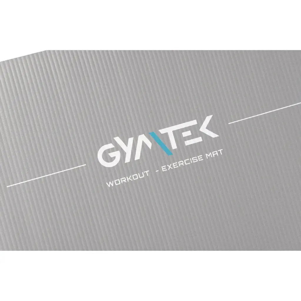 Коврик для фитнеса и йоги Gymtek NBR 1.5 см серый - фото 4