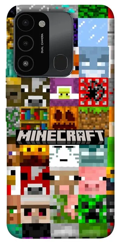 Чохол Demsky Minecraft collage для TECNO Spark 8C