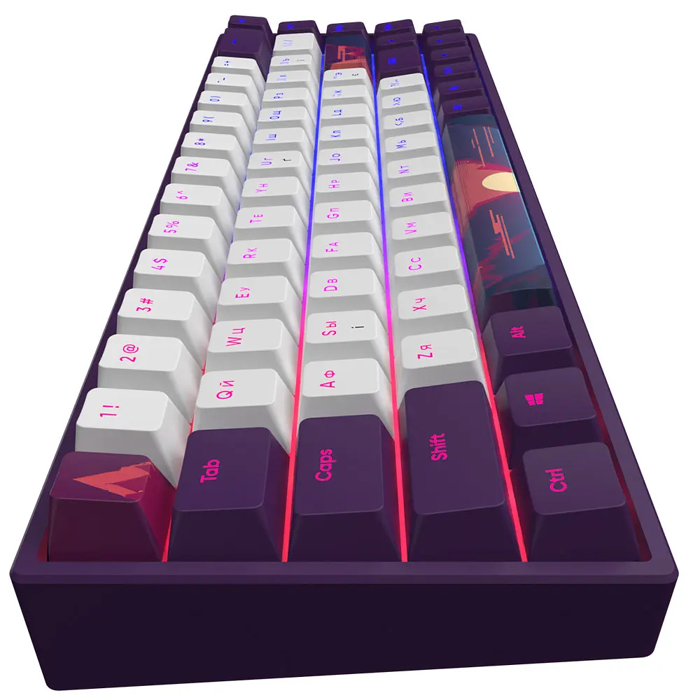 Игровая клавиатура Dark Project 68 Sunrise - RGB ANSI ENG/RUS (DPP68_GSH_SUNR_ANSI_UA) - фото 4