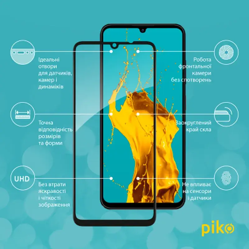 Скло захисне Piko Full Glue ZTE Blade A55 Black (1283126598630) - фото 2