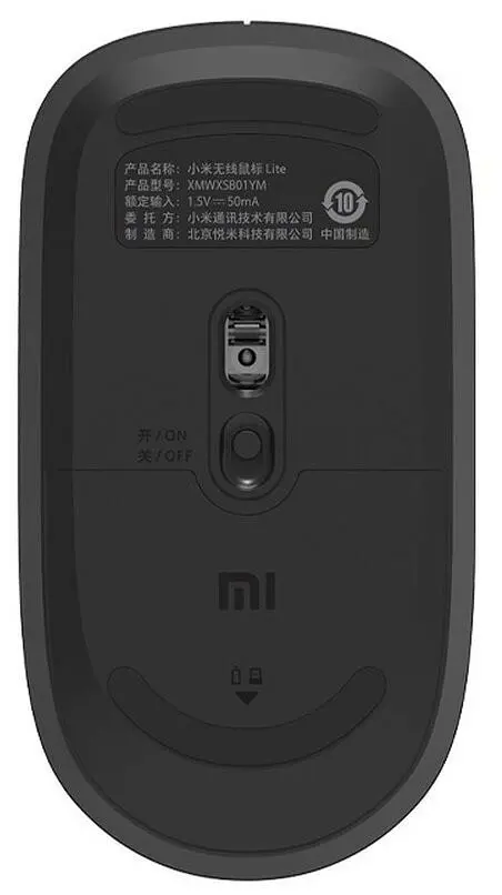 Мишка комп'ютерна Xiaomi Mouse Lite Wireless (XMWXSB01YM HLK4035CN) Black - фото 2