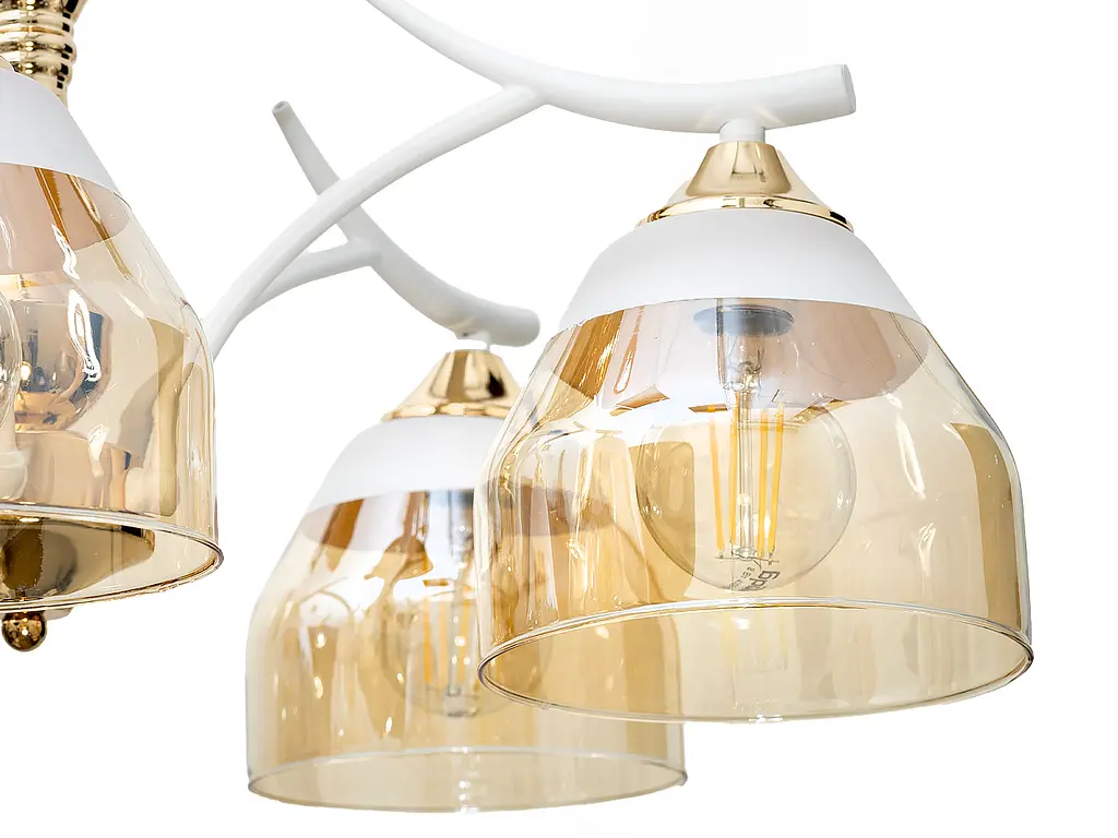 Люстра Brille LK-731S/5 E27 WH+FG - фото 2