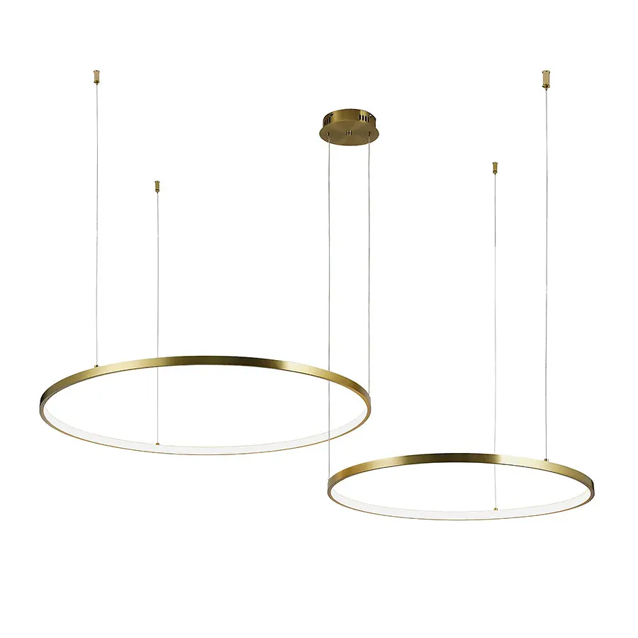 Люстра стельова LED Levistella 7529832-2B BRONZE LED (600+800), 100W, діаметр 600/800 мм, бронзовий метал, сучасний стиль для дому - фото 2