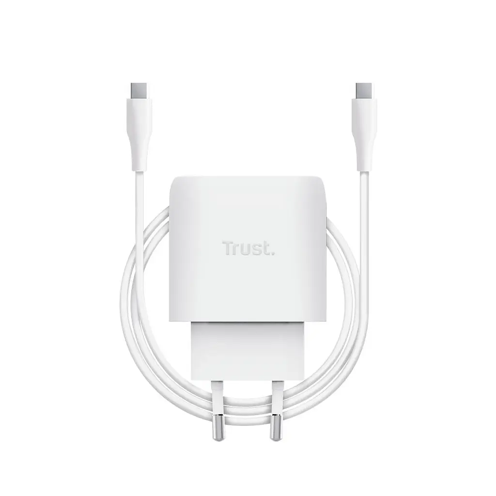 Зарядний пристрій Trust USB-C 45 Вт GaN PD/PPS білий (25522_TRUST) - фото 4