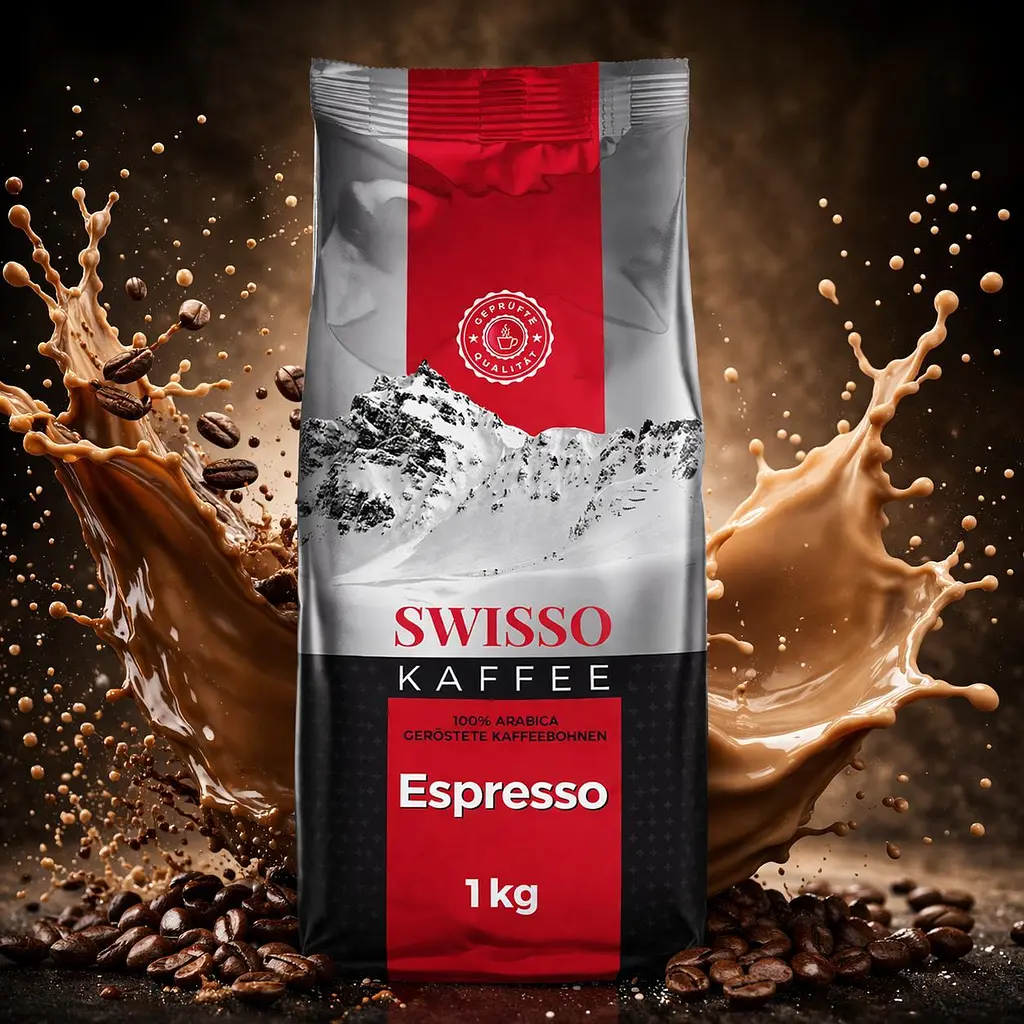 Кава в зернах Swisso Kaffee Espresso 100% Arabica 1 кг натуральна зернова кава для кавомашини - фото 2