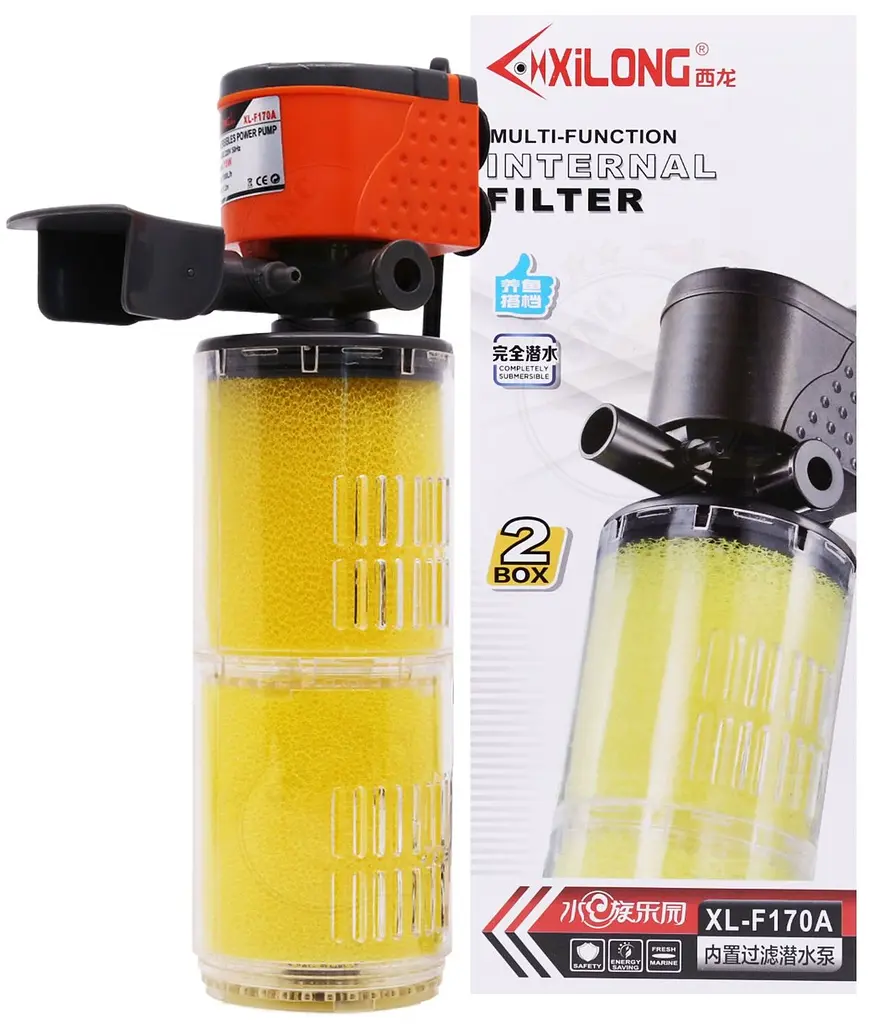 Внутрішній фільтр для акваріума XiLong XL-F170A 18 Вт 1300 л/год до 200 л - фото 2