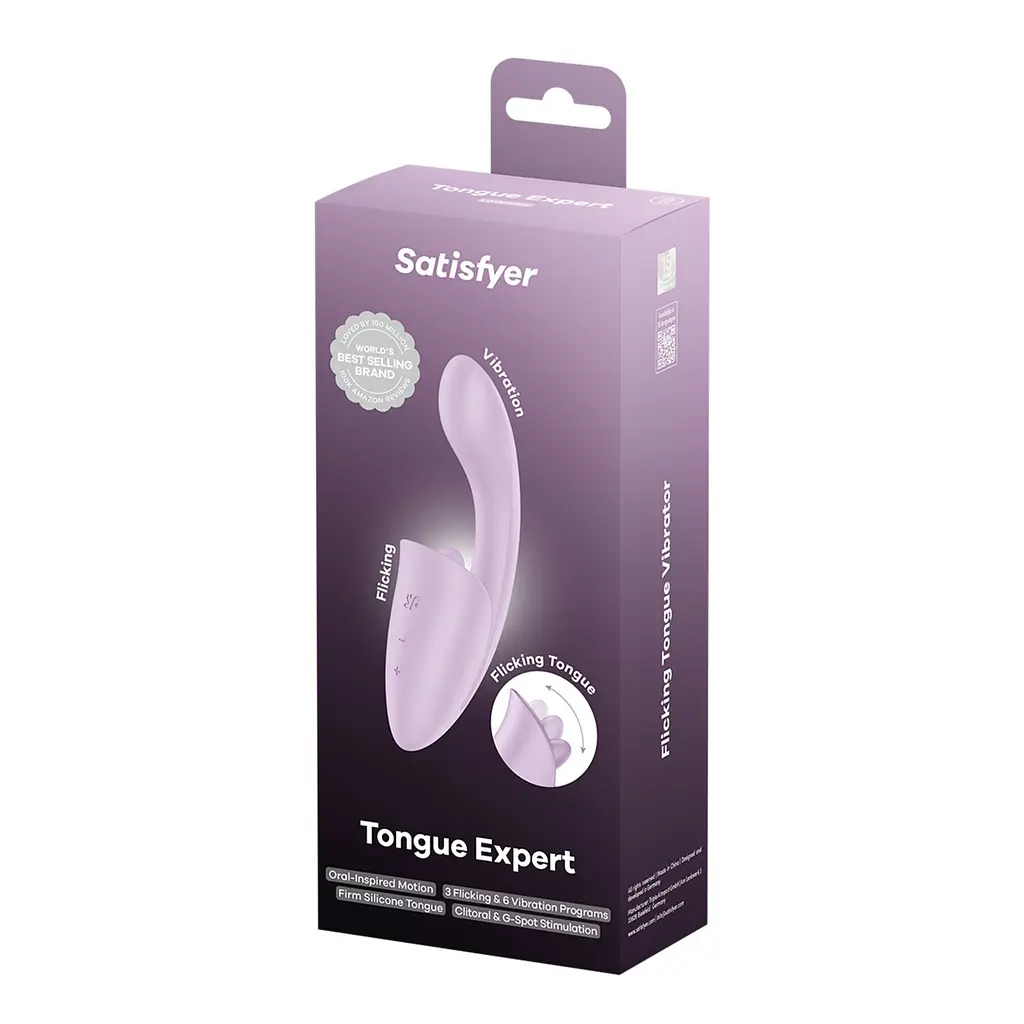 Вібратор Satisfyer Tongue Expert Вагінально-кліторальний - фото 6