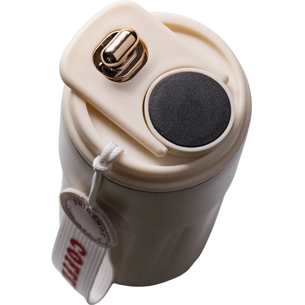 Термочашка Coffee 500 мл з датчиком температури, білий Yiwu HP-14-10W - фото 4