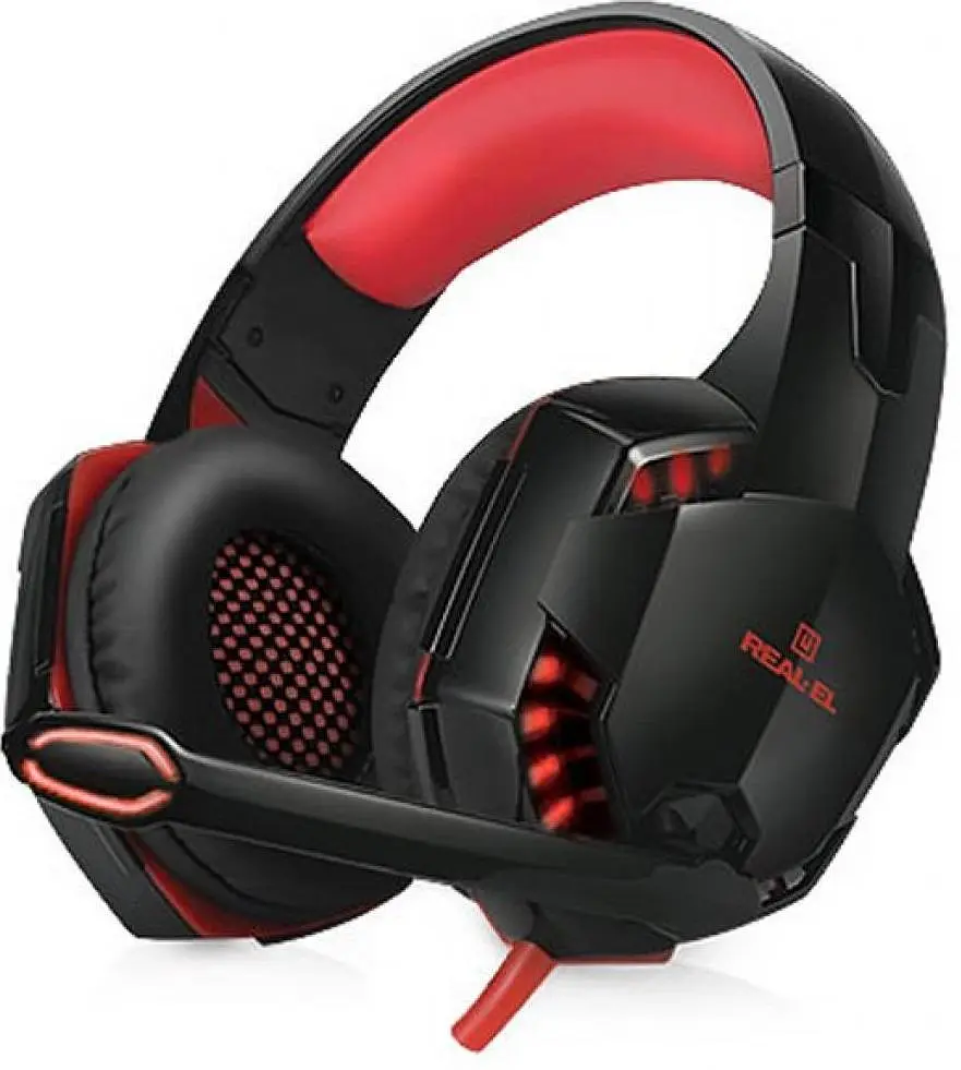 Навушники REAL-EL GDX-8000 з вібрацією, об’ємним звуком 7.1 і підсвічуванням