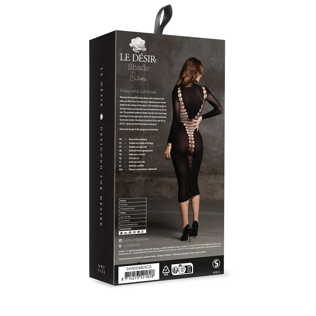 Сукня Le Désir Carme, S-XL (чорний) - фото 6