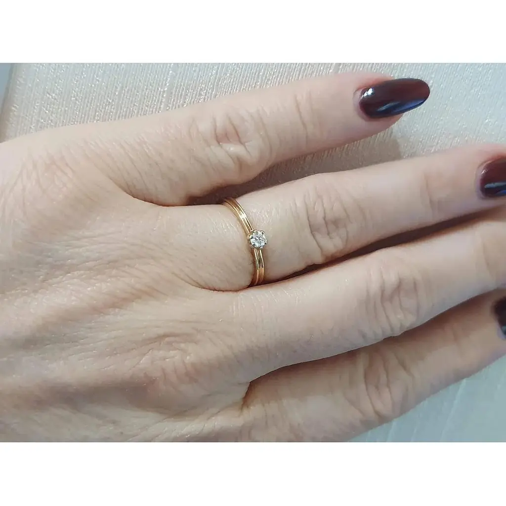 Золотое кольцо Гаразд с бриллиантами. 3022738 16 - фото 2