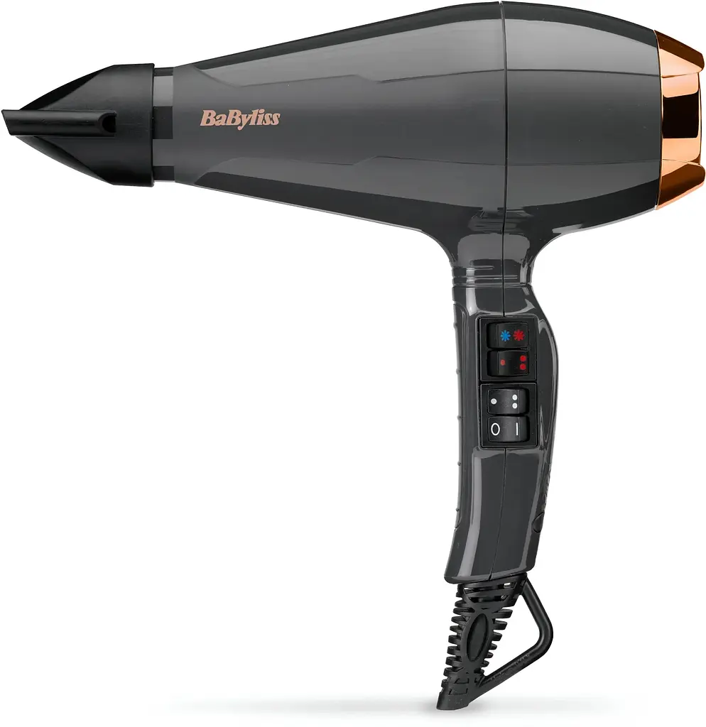 BaByliss Фен Air Pro, 2200Вт, 2 режими, дифузор, іоніз-я, хол. обдув, чорний - фото 2
