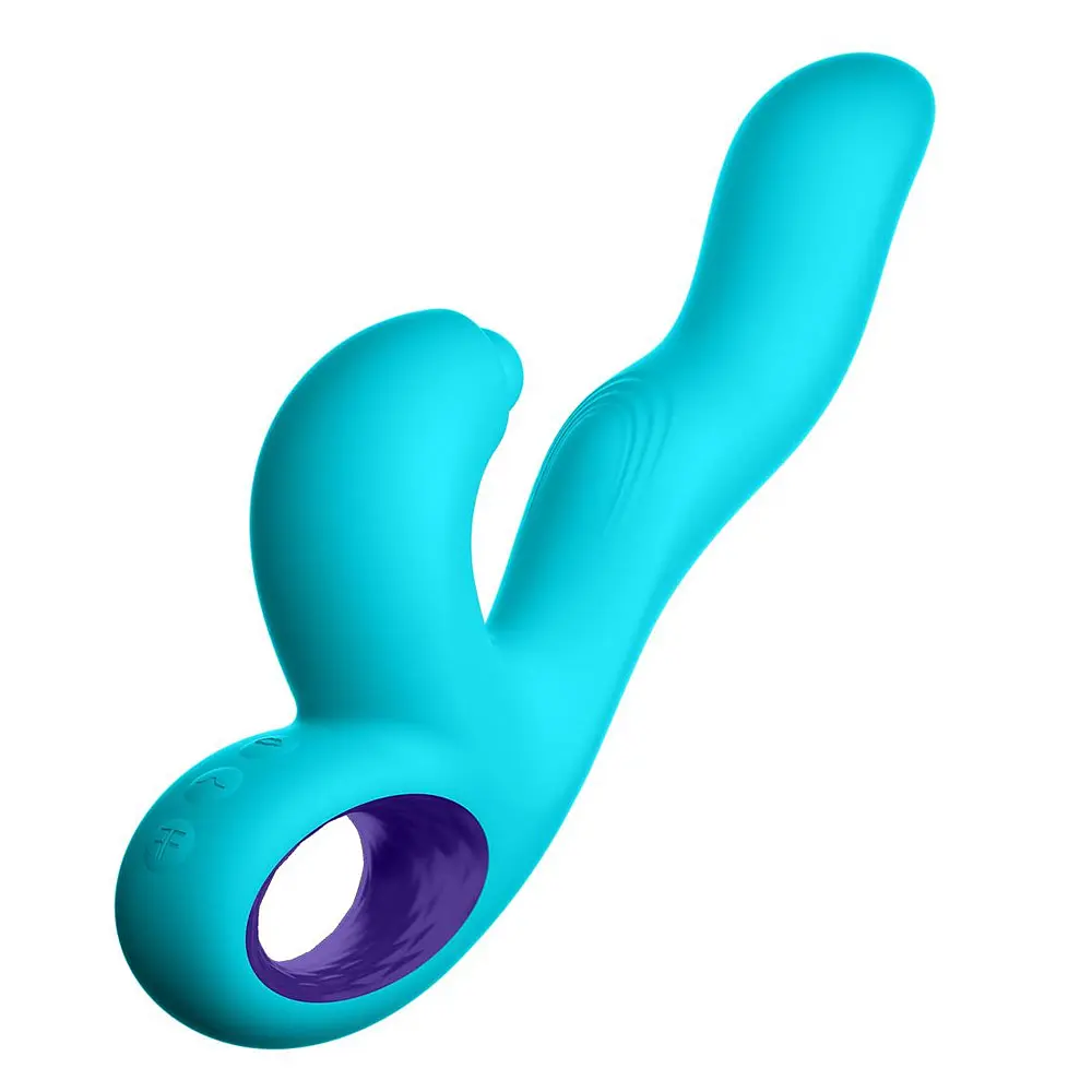 Вібратор-кролик Dreamtoys Femme Funn Klio G-Spot 21.3 см бірюзовий - фото 4